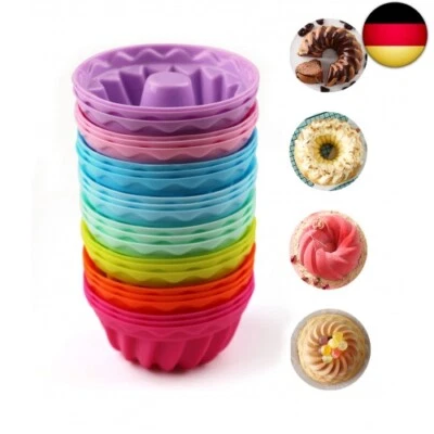 Mlying Mini Gugelhupfform Silikon 24 Stück Gugelhupf Backform Wiederverwendbare  - Bild 1 von 4