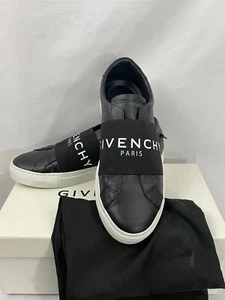 Tenis con correa Givenchy Paris en cuero, negras, talla 41/EE. UU. 9 - Imagen 1 de 8