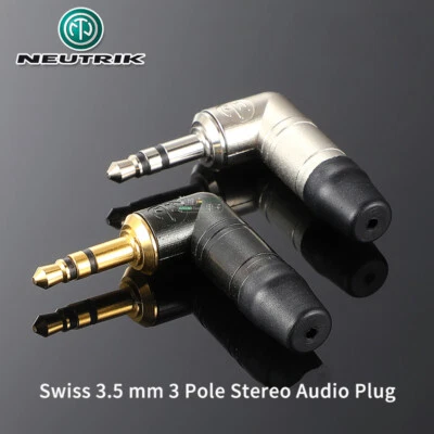 1pcs 3.5mm 3 Pole Stereo Audio Plug NTP3RC HiFi Headset Adapter Solder Jack DIY - Image 1 of 4