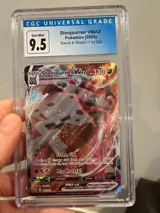 CGC 9.5 GEM MINT Stonjourner VMAX 116/202 HOLO Pokemon Card - Picture 1 of 2