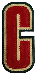Parche Minnesota Wild Captain "C" para Jersey Verde 2000-2013 Marian Gaborik - Imagen 1 de 2