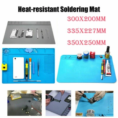 Silicone Work Pad Heat Resistant Soldering Repair Mats Platform Multi function - Image 1 of 4