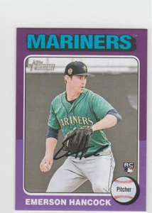 Mini Emerson Hancock 2024 Topps Heritage borde púrpura 25/01 #320 RC Mariners - Imagen 1 de 1
