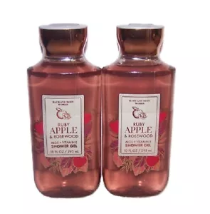 Ruby Apple & Rosewood Shower Gel Bath & Body Works 10 oz Lot of 2 - Picture 1 of 1