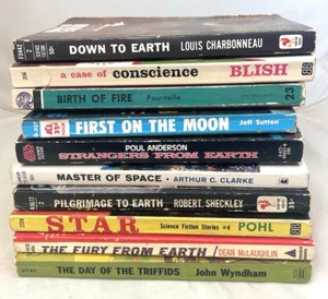 Vtg Science Fiction Variety Pohl Blish Wynham Clarke Anderson PB Lot of 10 - Imagen 1 de 22