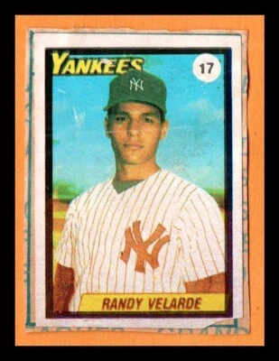 Venezuela Sticker 1990 Randy Velarde #17 New York Yankees VERY RARE - Image 1 of 2