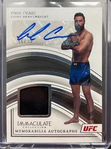 2023 Panini Immaculate UFC Patch Autograph Paul Craig /99 - Picture 1 of 2