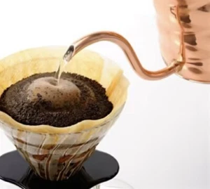 Hario V60 VKBN-90-CP Buono Coffee Drip Kettle Gooseneck Copper Pour Over 0.9L - Picture 1 of 9