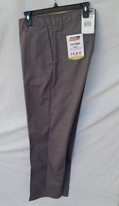 New Men's Dickies Slim Flat Front Work Pants GP8111VG Gravel - Picture 1 of 4