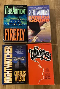 Piers Anthony Firefly, Tatham Mound, Dean Koontz Whispers, Nightwatcher PB lot 4 - Picture 1 of 8