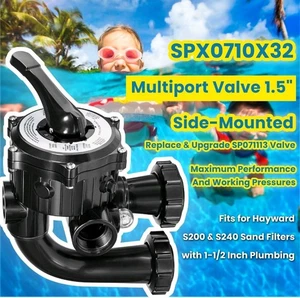 For Hayward SPX0710X32 Multiport Valve Side Mount S200 S240 Sand Filter 1.5 Inch - Picture 1 of 10