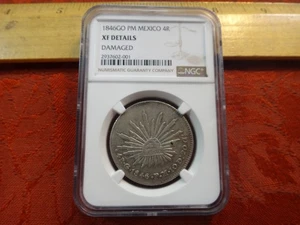 1846 GO PM México .903 Plata 4 Reales KM #375 NGC XF Pequeña Gubia - Imagen 1 de 4