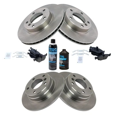 TRQ BKA36495 Disc Brake Kit For BMW 323i 1998-1999 Front Rear 34111164498 Foto 1 de 4
