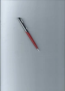 Vintage Paper Mate Capri Red W/Chrome Cap Double Heart Twist Pencil-No Adv-1950s - Picture 1 of 6