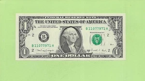 1988A ..UNCIRC $1  B 1107 7971 H  .... 1988A $1  B-H      NICE NOTE         FRN - Picture 1 of 2