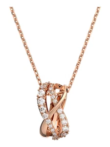 Swarovski Twist Hyperbola necklace White Crystals Rose gold-tone 5633860 - Picture 1 of 2