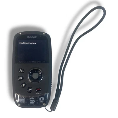 Kodak PlaySport ZX5 Portable Water & Shock Proof Camcorder Black Tested Works - Image 1 of 2