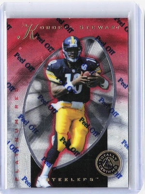 Pinnacle 1997 totalmente certificado con cáscara #25 Kordell Stewart #'d/4999 Foto 1 de 2