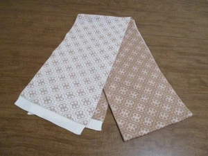 GUESS SCARF BROWN & BEIGE 100% ACRYLIC - Picture 1 of 1
