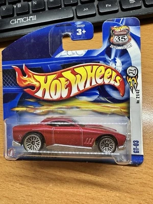 Tarjeta corta Hot Wheels #33 2003 primera edición 21/42 GT-03 ruedas de radios de encaje Foto 1 de 2