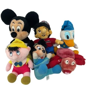LOTE Mixto Personaje Disney Usado Muñecas de Peluche Juguetes De Colección Mickey Xmas Carol - Imagen 1 de 6