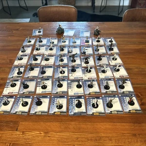 WOTC Lot of 50 Star Wars Miniatures No Duplicate With Card Stormtrooper In Dew - Picture 1 of 24