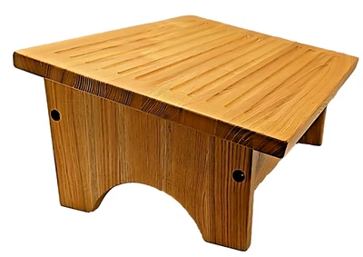 Reposapiés de roble, taburete de enfermería, reposapiés debajo del escritorio con almacenamiento Foto 1 de 4