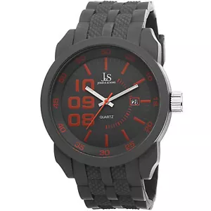 Nuovo Orologio Uomo Joshua & Sons JS63GY Sport Quarzo Data Grigio Cinturino Silicone - Foto 1 di 4