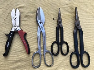 Lot 4 Tools: Malco C5R 5 Blade Sheet Metal Crimper 3 Tin Snips Midwest Diamalloy - Picture 1 of 10