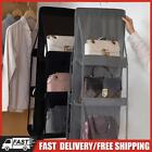 6/8 Pockets Hanging Purse Organizer Clear Purse Hanger Foldable with Metal Hooks