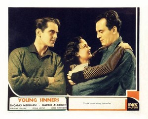 Young Sinners Us Lobby Card Hardie Albright Dorothy Jordan Film Star Old Photo