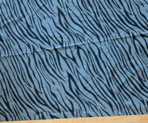 Gray & Black Tiger Stretch Jersey Knit Fabric 1 yd + Odd Shaped Pc SEE PHOTOS - Picture 1 of 8