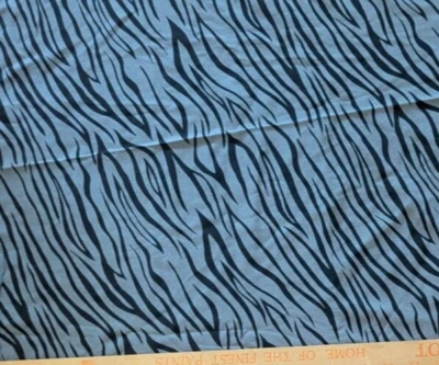 Gray & Black Tiger Stretch Jersey Knit Fabric 1 yd + Odd Shaped Pc SEE PHOTOS - Image 1 of 4