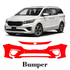 Front bumper PreCut PPF Paint Protection Film For KIA Sedona SX SXL 2019-2021 - Picture 1 of 6