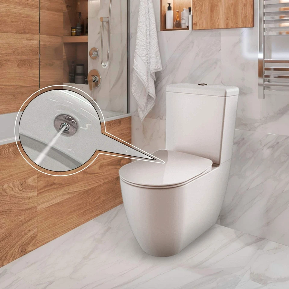 Franco Closed Couple Combined Bidet Toilet With Soft Close Seat - Image 1 of 4