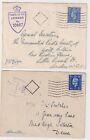 Two WW2 KGVI Security Cancelled & Censored Cover - Pre D-Day
