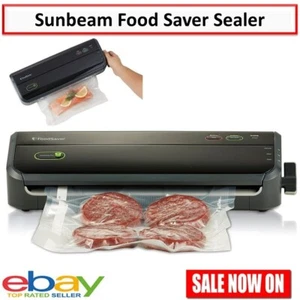 Sunbeam Vacuum Sealer Machine Dry Wet Food Saver Storage Packing Food Seal - Picture 1 of 7