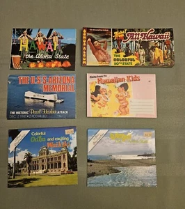 Lote De Colección De 6 Carpetas Postales De Recuerdo Folletos Hawaii De Colección - Imagen 1 de 6
