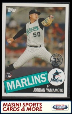 2020 Topps #85-58 Jordan Yamamoto 1985 RC - Image 1 of 2
