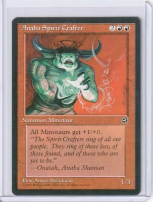 1995 Magic The Gathering MTG - Homelands - Anaba Spirit Crafter MINT - Image 1 of 2