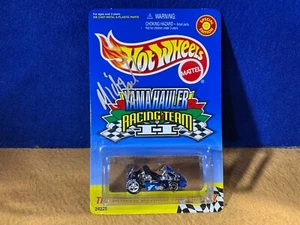 I10-42 HOT WHEELS - YAMAHAULER - 2000 - AUTOGRAPHED MIKAEL HERALDA - BLUE - NIB - Picture 1 of 12