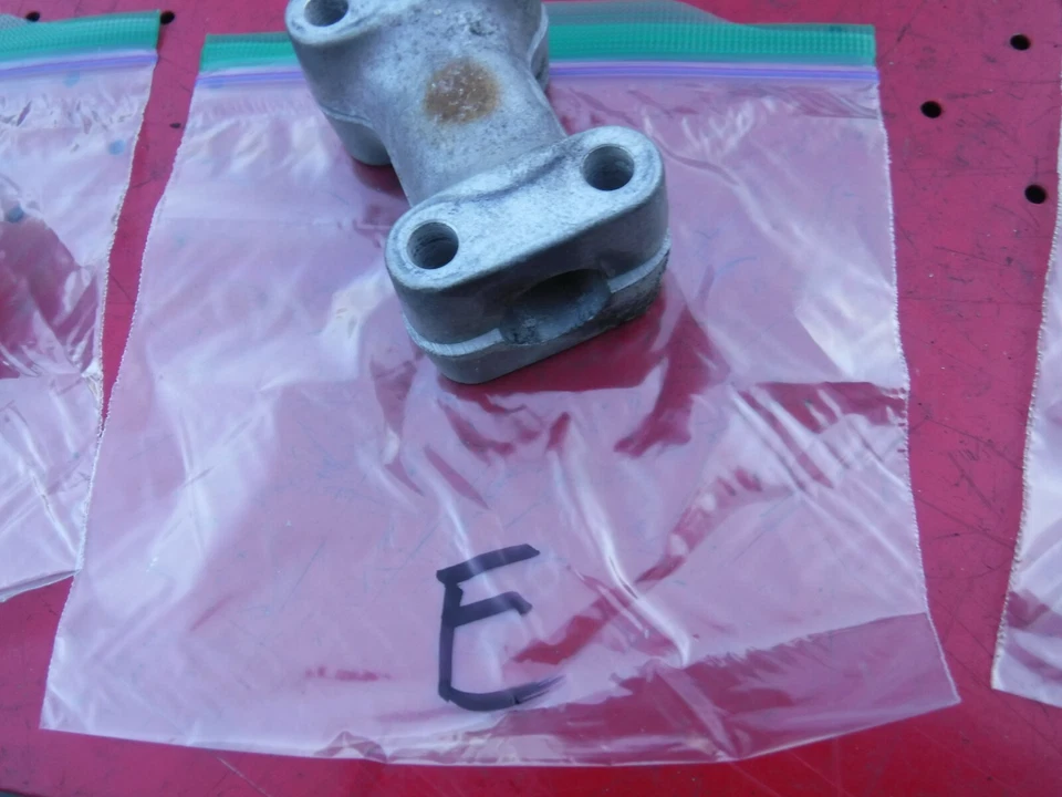 78-79 YAMAHA 340 ENTICER snow parts: HANDLEBAR CLAMPS #E - Image 1 of 1