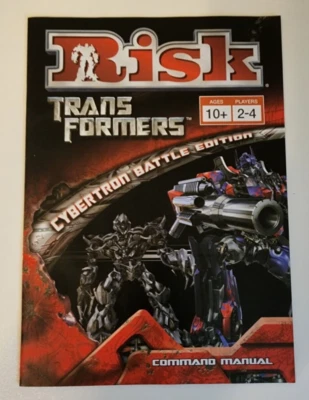 Manual de comando reglas instrucciones para transformadores de riesgo Cybertron Battle Edition Foto 1 de 4