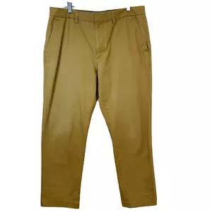 J Crew Pants Men 36 Tan Chinos Straight Leg 100% Cotton Casual 31" Workwear - Picture 1 of 11