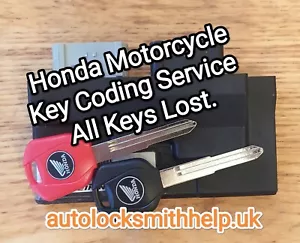 Servizio di codifica chiavi moto Honda - tutte le chiavi perse. - Foto 1 di 1