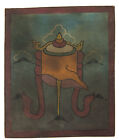Tsakli -Symbole Victoire-Peinture Initiation Lama Tibetain Mongolie Tibet 7654