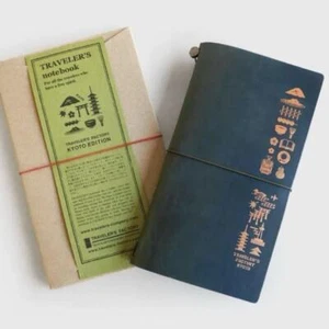 Traveler's Notebook Kyoto Edition Blue Leather Cover + Refill size Regular - Picture 1 of 5