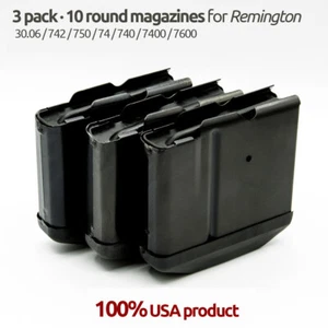 3 pack Remington 30.06/742/750/74/7400/7600/740/760/270 10 Round Magazines - Picture 1 of 1