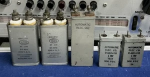 2 GTE CONDENSATORE ELETTRICO AUTOMATICO D-682447B 1MF 500VDC & 2 tobe 0,5 MF 2000 VDC - Foto 1 di 3