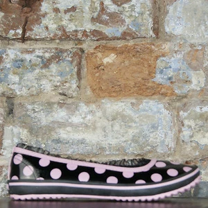 Draven womens Polkaholic Flat trainers,pumps,plimsolls new in box size UK 3.5 - Picture 1 of 4